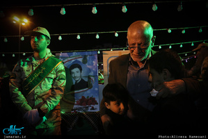 وداع با پیکر مطهر شهید امیر‌سعید قاسمی در امامزاده صالح(ع) فرحزاد 