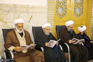 مراسم اولین سالگرد علامه حسن زاده آملی (ره) در حرم حضرت معصومه (س)‎‎