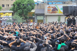 دسته عزاداری شهادت حضرت علی (ع) با حضور آیت‌الله العظمی وحید خراسانی