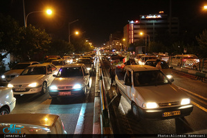 شادی مردم تهران پس از آخرین بازی ایران در جام جهانی