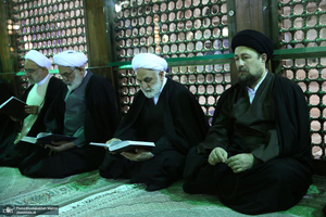 تجدید میثاق رئیس قوه قضائیه و مسئولان عالی قضایی با آرمان‌های حضرت امام خمینی (س)