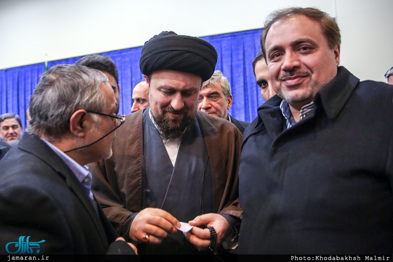 دیدار رئیس و کارکنان سازمان فرهنگ و ارتباطات اسلامی با سید حسن خمینی