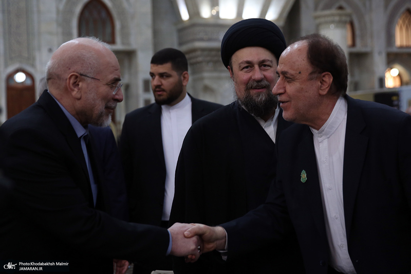 مراسم تجدید میثاق رئیس و نمایندگان مجلس شورای اسلامی با آرمان های امام خمینی (س)