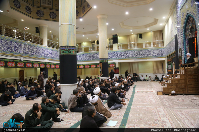 عزاداری اباعبدالله الحسین(ع) در بیت آیت الله العظمی جوادی آملی با حضور سید علی خمینی
