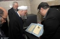 روحانی به سازمان اسناد و کتابخانه ملی ایران رفت (17)