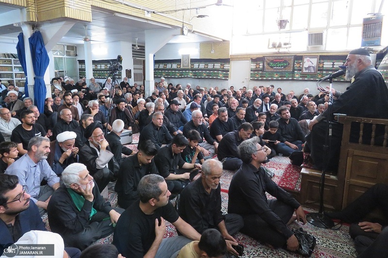 عزاداری اربعین حسینی در دفتر آیت الله العظمی صانعی (ره)