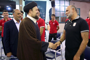 دیدار اعضای تیم ملی فوتبال نوجوانان ایران با سید حسن خمینی