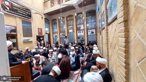 روضه هفتگی بیت امام خمینی در نجف اشرف همزمان با سالگرد آیت الله سید مصطفی خمینی (4)