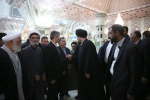 مراسم تشییع حجت الاسلام حاج شیخ مصطفی قنبرپور در حرم امام خمینی (س)