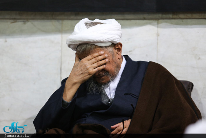 مراسم عزاداری ایام فاطمیه(س) در دفتر آیت الله العظمی صانعی در قم