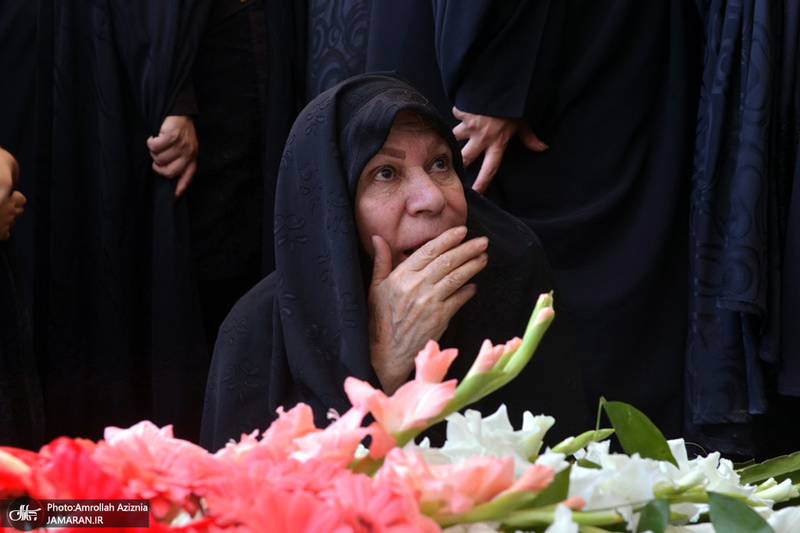 مراسم خاکسپاری پیرغلام اهل بیت(ع) حاج مصطفی طالبی در جوار حرم امام خمینی(س)