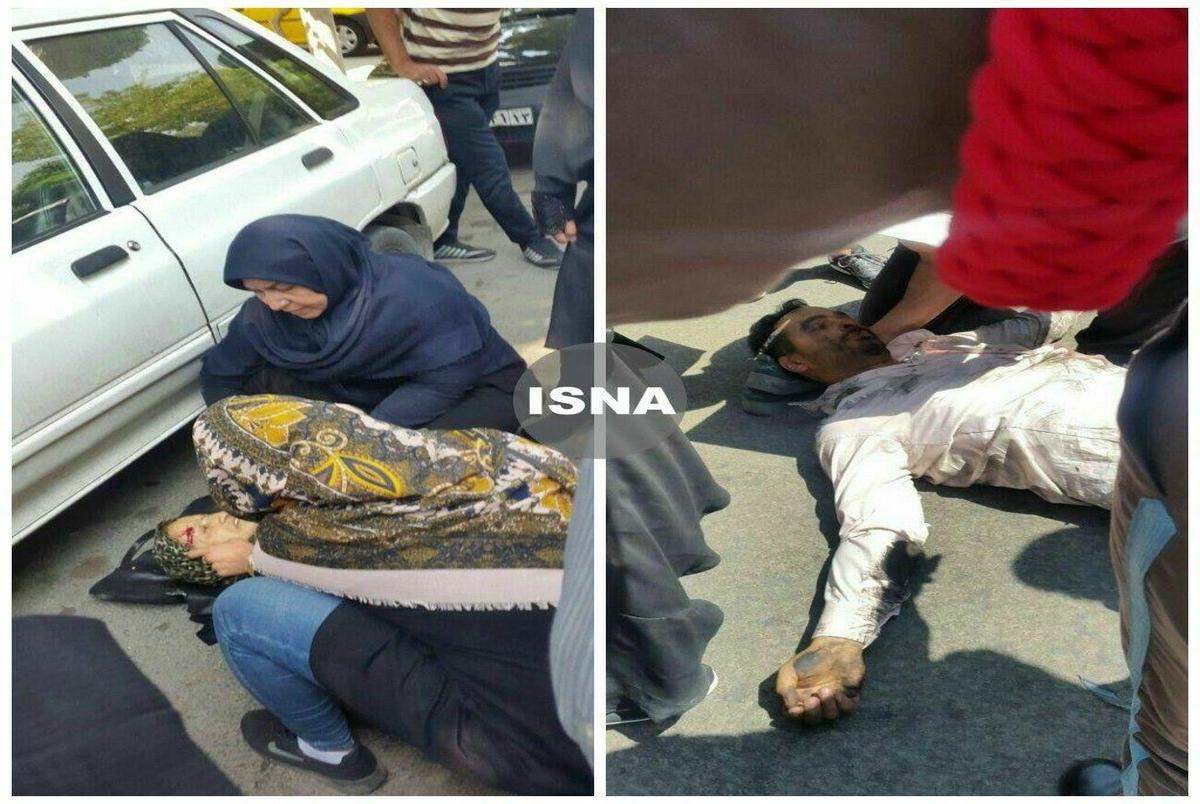 درگیری زوج اصفهانی منجر به زیر گرفتن چند عابر پیاده شد!/ عکس