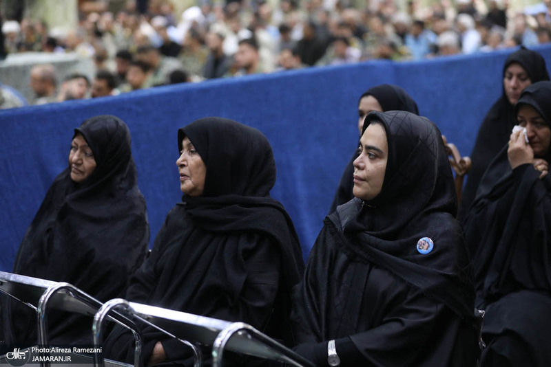 مراسم تکریم ۵۷ شهید گلگون کفن ارتش جمهوری اسلامی ایران