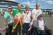 تشویق جالب هواداران ایرانی در اطراف ورزشگاه آل مکتوم+ ویدیو