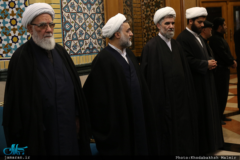 مراسم ترحیم مادر حجت الاسلام محمد علی جماعتی در مسجد جامع جماران