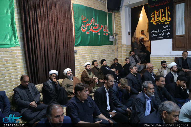 مراسم عزاداری شب شهادت امام موسی کاظم (ع) در بیت امام خمینی (ره) در قم