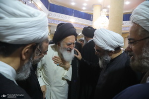 مراسم ختم مادر همسر آیت الله محمدجواد فاضل لنکرانی