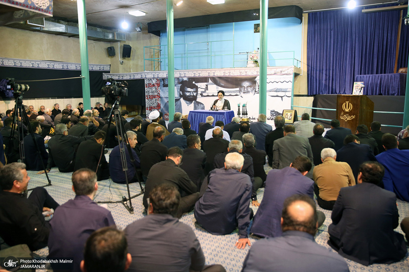 مراسم عزاداری هیئت جامعه اسلامی ورزشکاران در حسینیه جماران