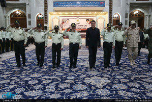 تجدید میثاق جمعی از فرماندهان ناجا با آرمان‌های بنیانگذار انقلاب اسلامی 