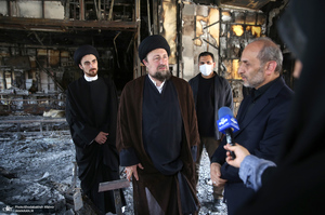 بازدید سید حسن خمینی از ساختمان شیشه ای صداوسیما