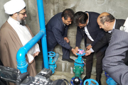 افتتاح طرح آبرسانی به روستای مشک عنبر ورزقان