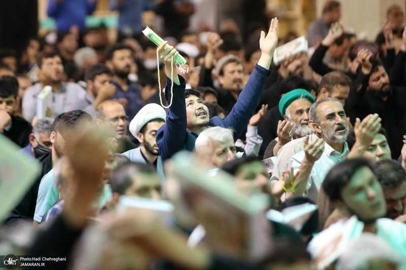 مراسم احیای شب بیست و یکم ماه رمضان در حرم مطهر حضرت معصومه (س)