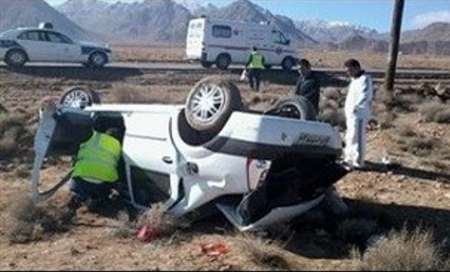 واژگونی خودرو در آزادراه کاشان - قم یک کشته برجا گذاشت