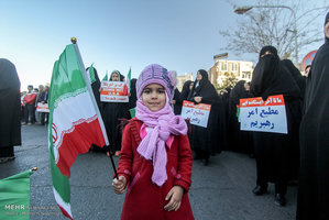 تجمع و راهپیمایی مردمی در اعتراض به آشوب های اخیر در استان ها 