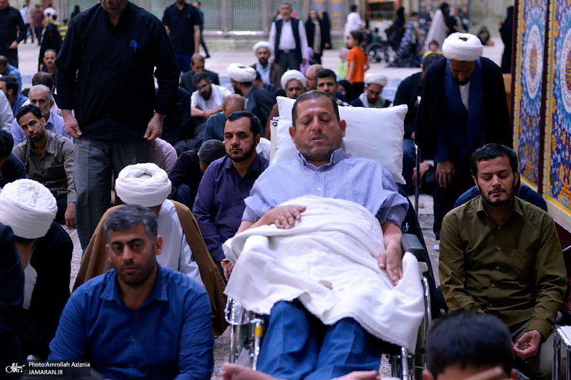 مراسم عزاداری شب شهادت امام جواد (ع) در حرم مطهر امام خمینی