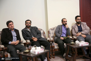 دیدار جمعی از اعضای هیات علمی دانشگاه مازندران‎ با سید حسن خمینی