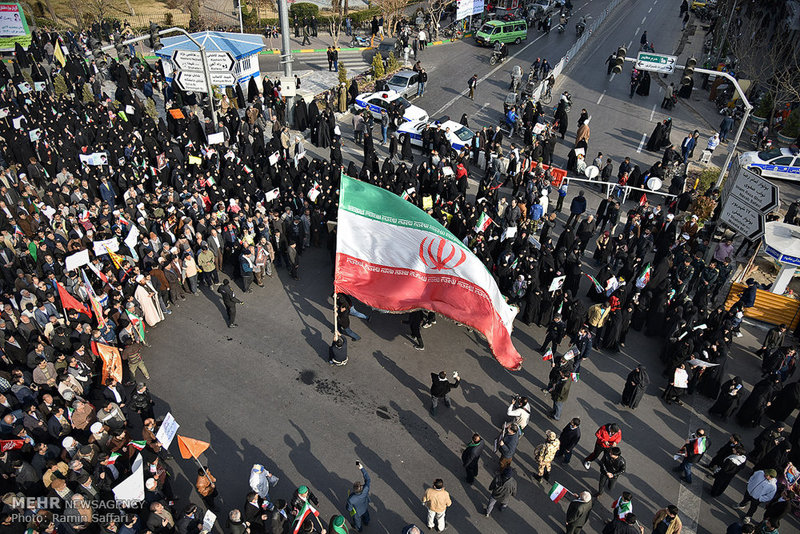 تجمع و راهپیمایی مردمی در اعتراض به آشوب های اخیر در استان ها 