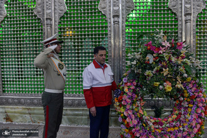 تجدید میثاق مدیران و امدادگران جمعیت هلال احمر با آرمان های امام خمینی(س)