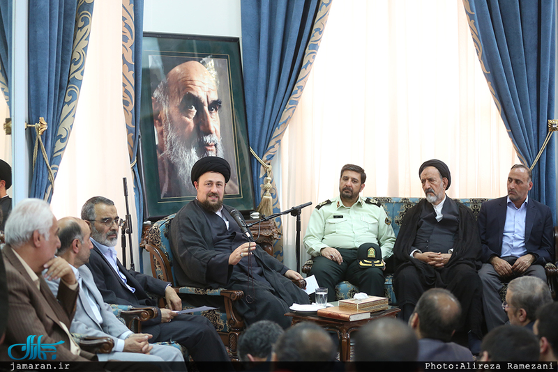 دیدار اعضای ستاد مرکزی برزگداشت حضرت امام خمینی(س) با سید حسن خمینی 