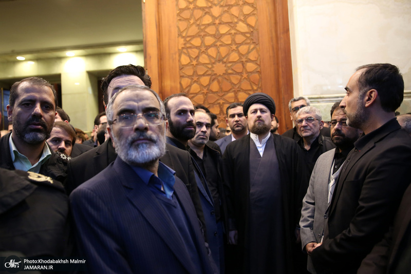 وداع با پیکر مطهر دو شهید مقاومت در حرم مطهر امام خمینی (س)