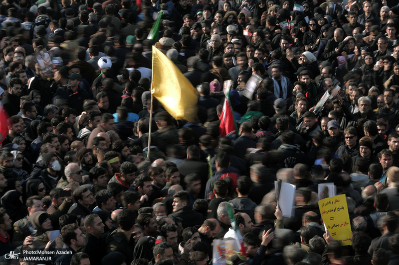 حضور میلیون ها تهرانی در تشییع پیکر مطهر سردار قاسم سلیمانی - 8