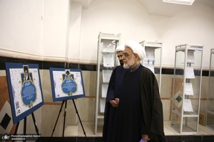 بازدید آیت الله نور مفید از نمایشگاه وکلای شرعی امام خمینی (س)