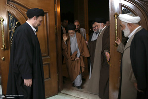 دیدار مجمع روحانیون مبارز و مجمع محققین حوزه علمیه قم با سید حسن خمینی