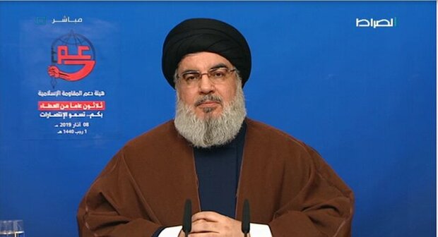 نصرالله: تحریم‌های آمریکا بر ما و متحدان ما مانند ایران و سوریه افزایش می‌یابد