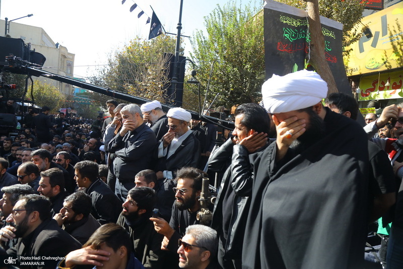 دسته عزاداری روز شهادت حضرت زهرا (س) با حضور آیت الله العظمی وحید خراسانی
