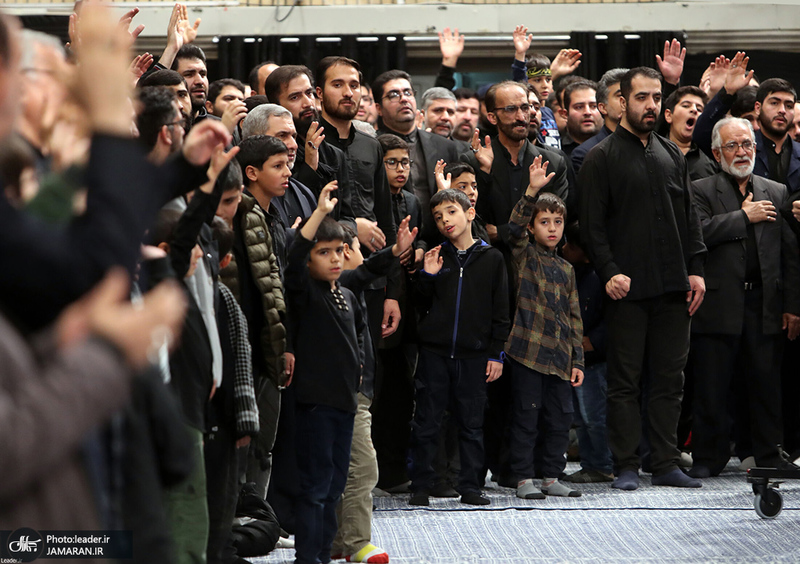 مراسم عزاداری شب شهادت حضرت فاطمه‌زهرا (س) در حسینیه امام خمینی