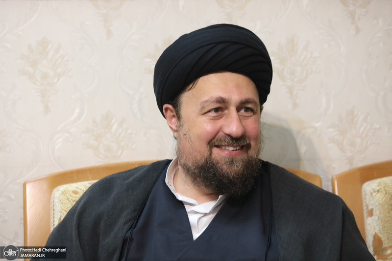 حضور سید حسن خمینی در بیت آیت الله العظمی محفوظی