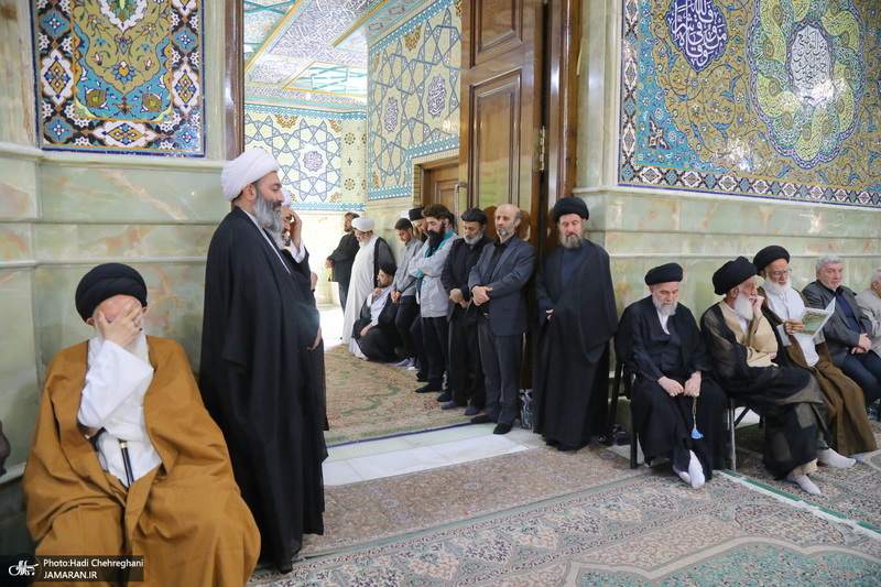 مراسم تشییع و خاکسپاری آیت الله نورالله شاه آبادی(ره) در قم