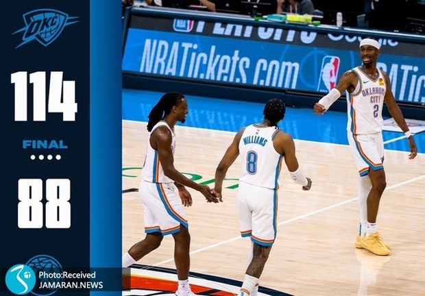 اوکلاهاما یک گام تا فینال NBA