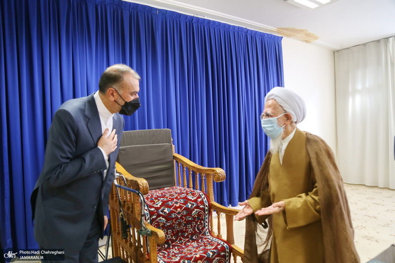 دیدار وزیر امور خارجه با مراجع عظام تقلید