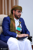 دیدار سخنگوی جنبش انصارالله یمن با رهبر معظم انقلاب