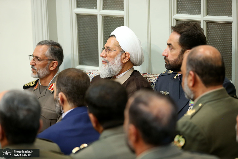 دیدار فرماندهان ارشد ارتش و جمعی از فرماندهان و کارکنان نیروی زمینی با فرمانده کل قوا