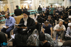 مراسم احیای شب نوزدهم ماه مبارک رمضان در حرم مطهر حضرت معصومه(س)