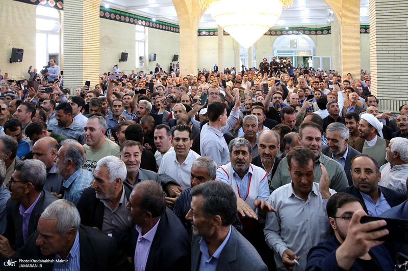 حضور سید حسن خمینی در روستای خیارج استان قزوین -2