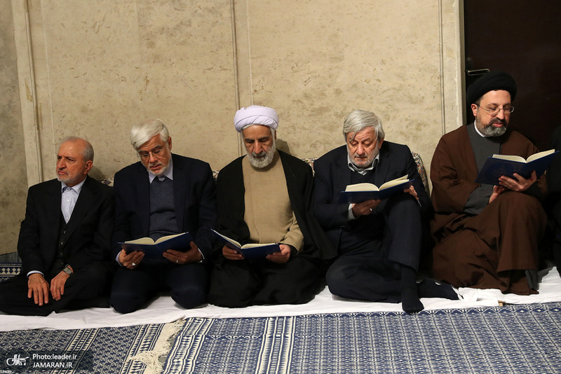 مراسم ترحیم و بزرگداشت آیت‌الله هاشمی شاهرودی(ره) با حضور رهبر معظم انقلاب