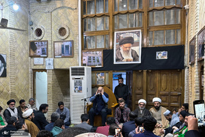 مراسم بزرگداشت آیت الله موسوی بجنوردی (ره) در بیت امام خمینی (س) در نجف اشرف